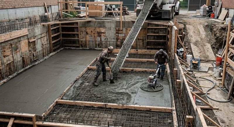 Basement Concrete Installation in Fort Wayne, IN