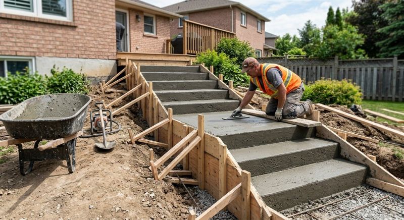 Cement Stairs Installation in Sacramento, CA
