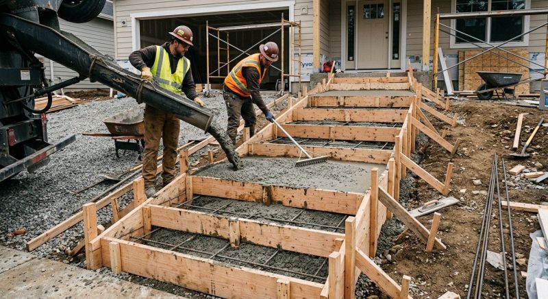 Concrete Steps Pouring in Denver, CO