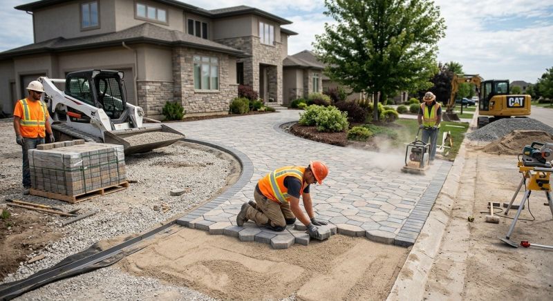 Paver Driveway Construction in Davis County, UT