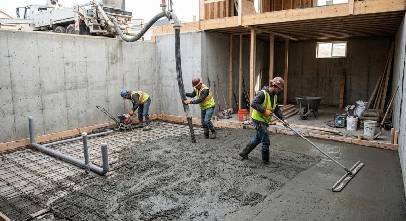 Basement Concrete Pouring in Greenville, SC