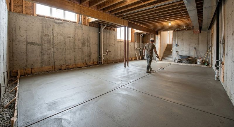 Basement Slab Installation in Fort Worth, TX