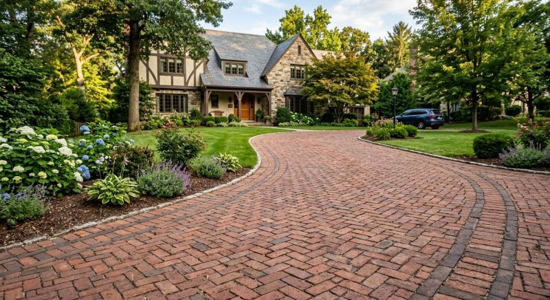 Brick Driveway Paving in Worcester, MA