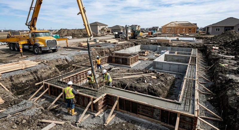 Cement Foundation Installation in Columbus, OH