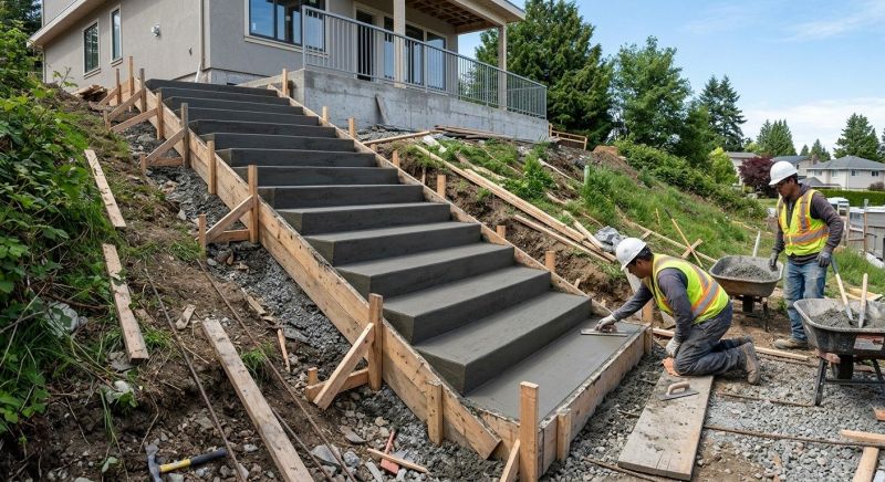 Cement Stairs Installation in Sacramento, CA