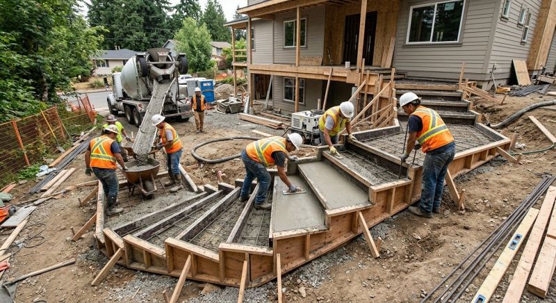 Cement Stairs Installation in Fort Collins, CO