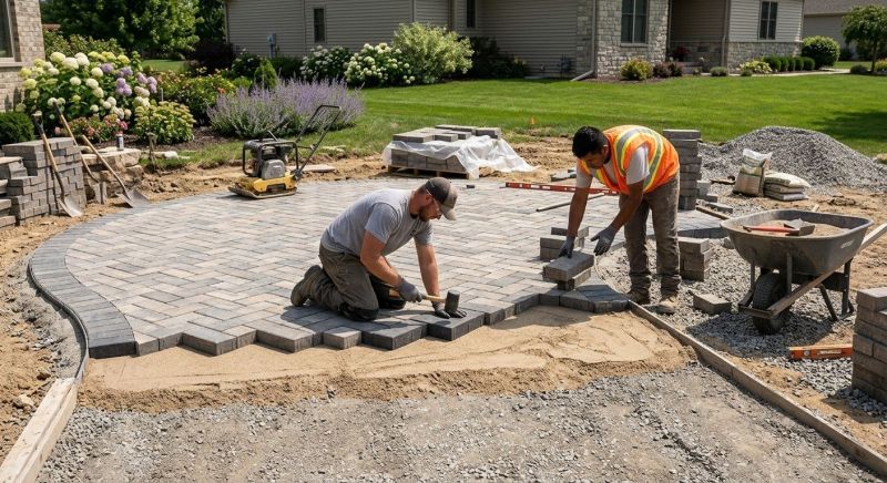 Clay Pavers Installation in Fairfield County, CT