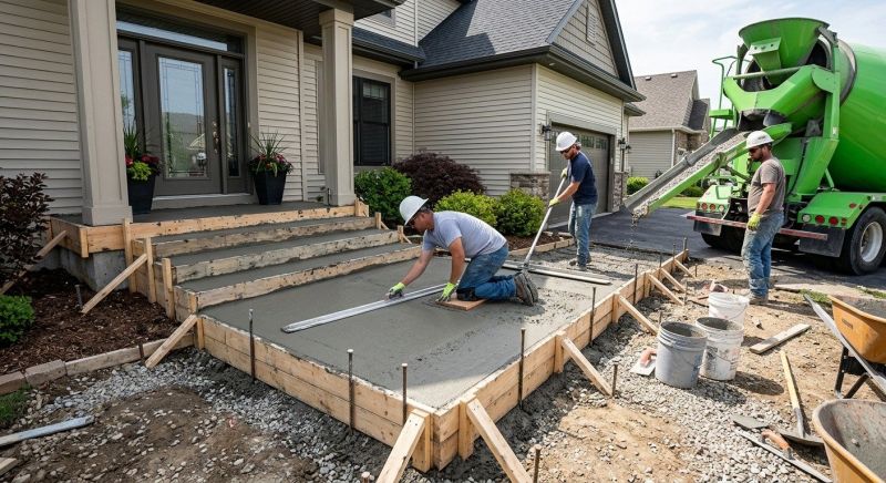 Concrete Porch Construction in Fort Collins, CO