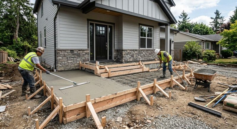 Concrete Porch Construction in Sacramento, CA