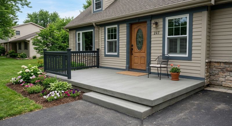 Concrete Porch Installation in Sacramento, CA