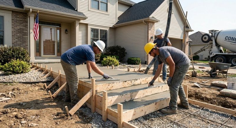 Concrete Porch Installation in Fort Collins, CO