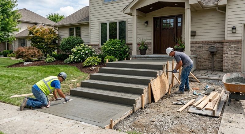 Concrete Stairs Installation in Sacramento, CA