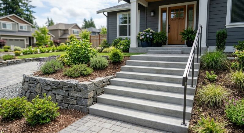 Concrete Stairway Installation in Denver, CO