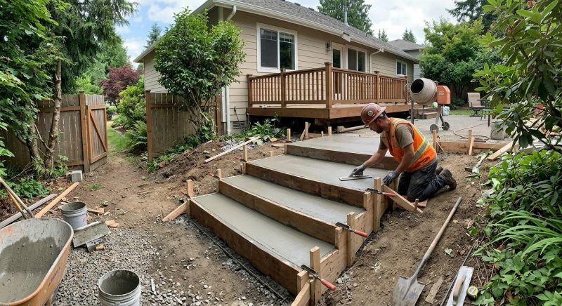 Concrete Steps Pouring in Salt Lake City, UT