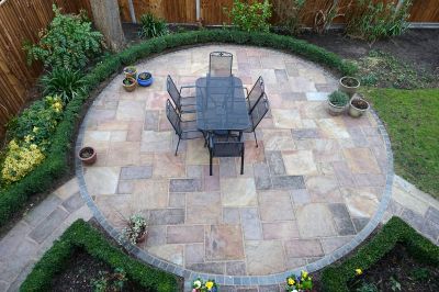 Limestone Patio Installation in Boston, MA