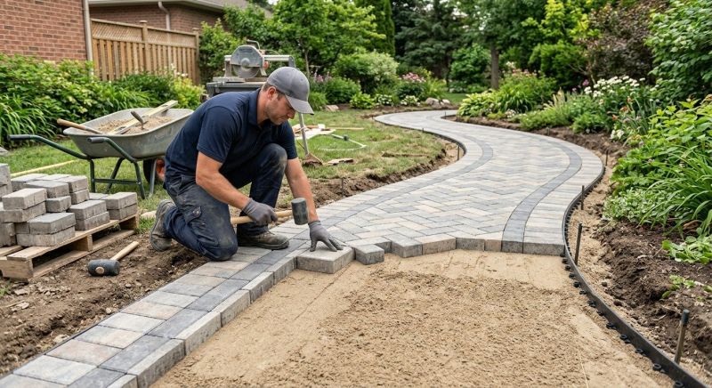Pathway Pavers Installation in Fairfield County, CT