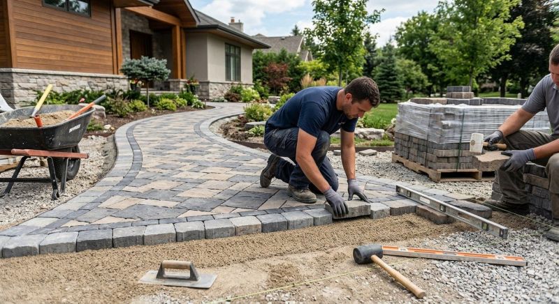 Paver Walkway Installation in Norwalk, CT