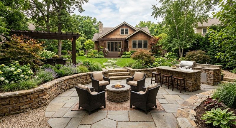 Poolside Hardscaping in Norwalk, CT