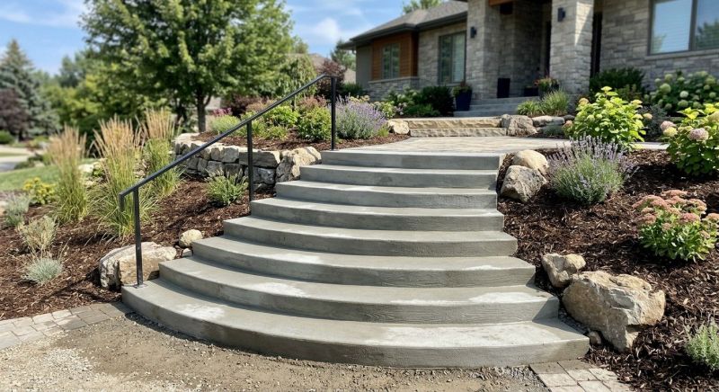 Poured Steps Installation in Sacramento, CA