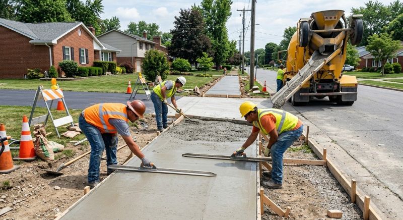 Walkway Pouring in Denver, CO